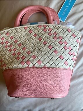 Draper James Pink Woven Bag